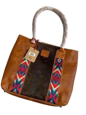 NWT - Basic Bliss Cowhide Tote by STS